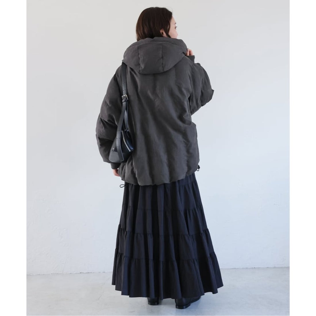 スローブ イエナ SLOBE IENA 中綿ボリュームフードブルゾン （ベージュ