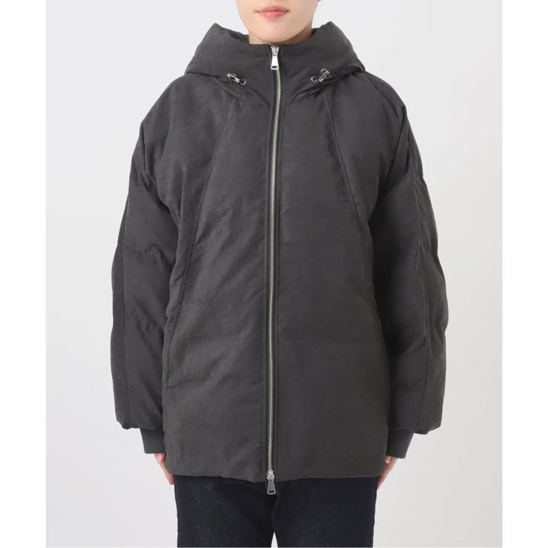 スローブ イエナ SLOBE IENA 中綿ボリュームフードブルゾン （ベージュ