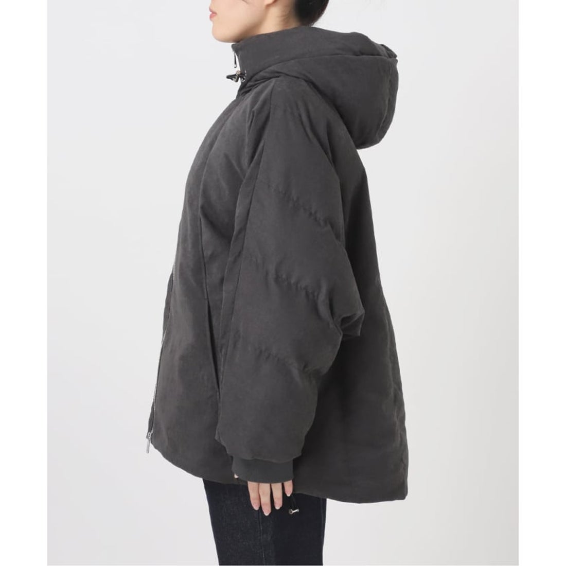 スローブ イエナ SLOBE IENA 中綿ボリュームフードブルゾン （ベージュ