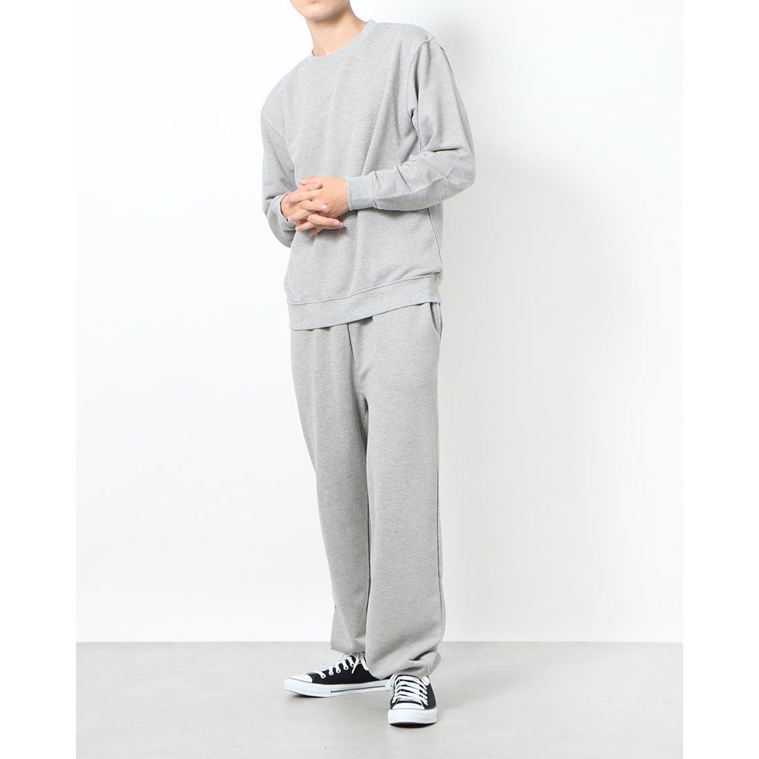 スタイルブロック STYLEBLOCK 裏毛スウェット上下セット （杢グレー