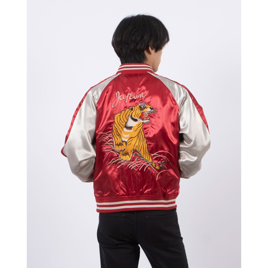 スタイルブロック STYLEBLOCK 刺繍入りスカジャン(虎) （レッド） -靴