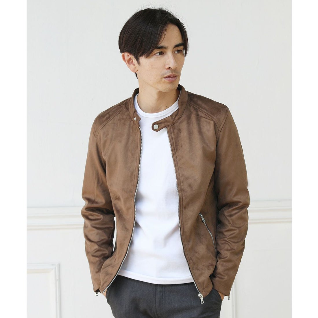 カジュアル THE CASUAL (NEVER)Acquiesce PUレザーシングルライダース