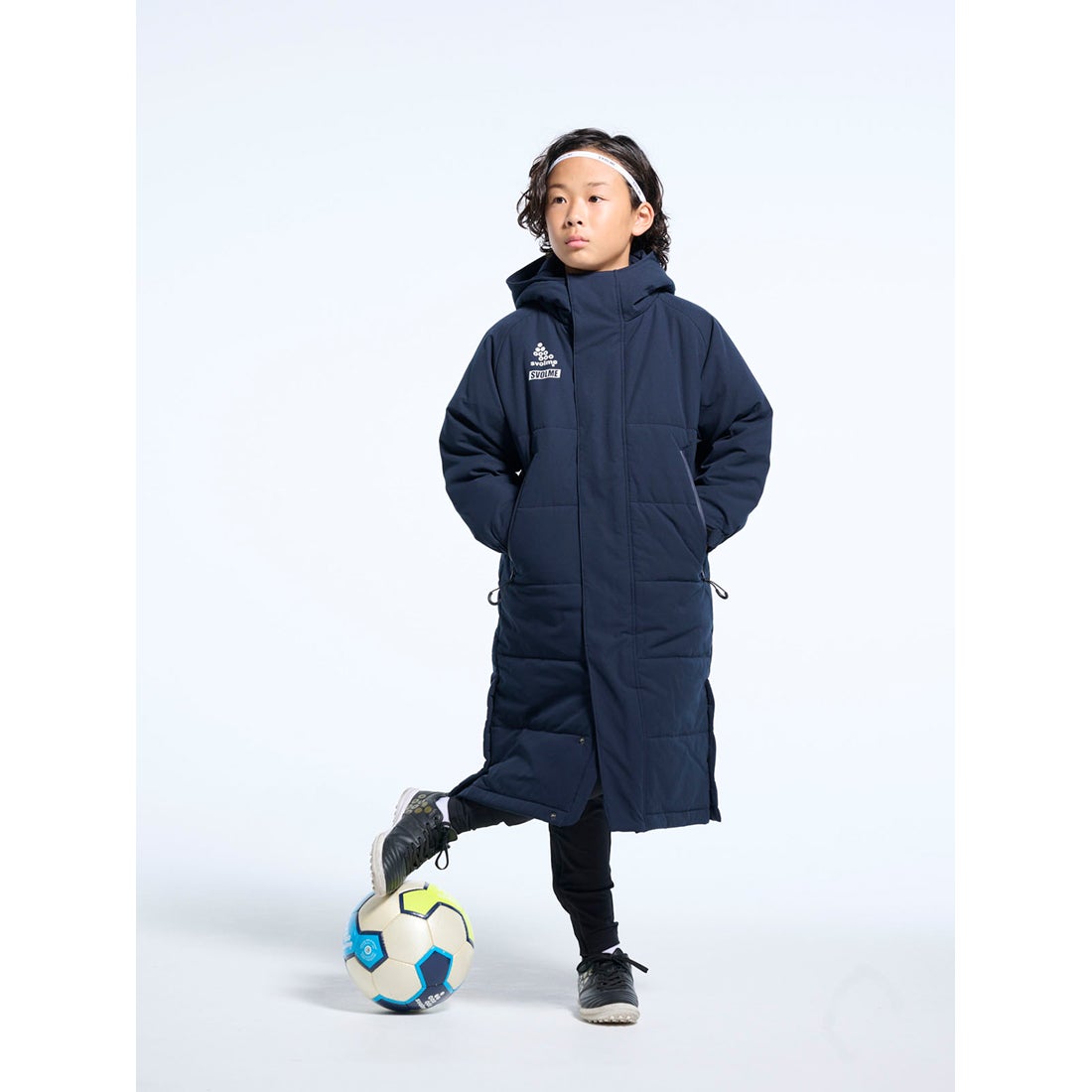 SVOLME スボルメ ジュニア 発熱中綿ベンチコート(ネイビー) 1243-33304