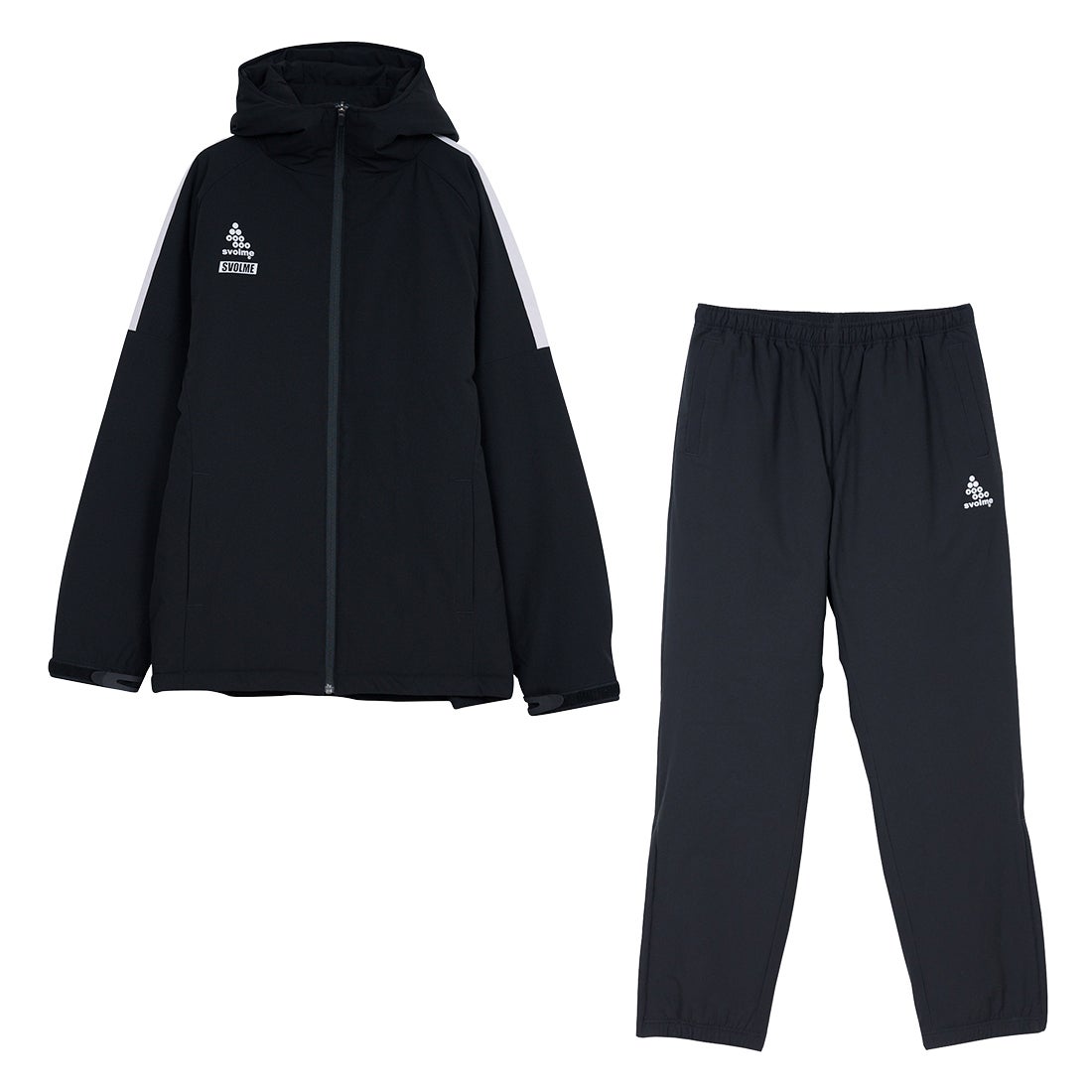 SVOLME スボルメ 発熱中綿ウォーマー上下セット(ブラック) 1243-31209