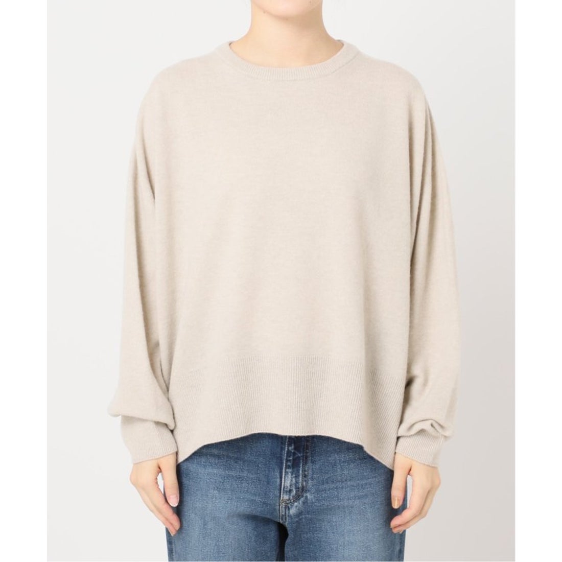 プラージュ Plage ファインウール クルーネック プルオーバー