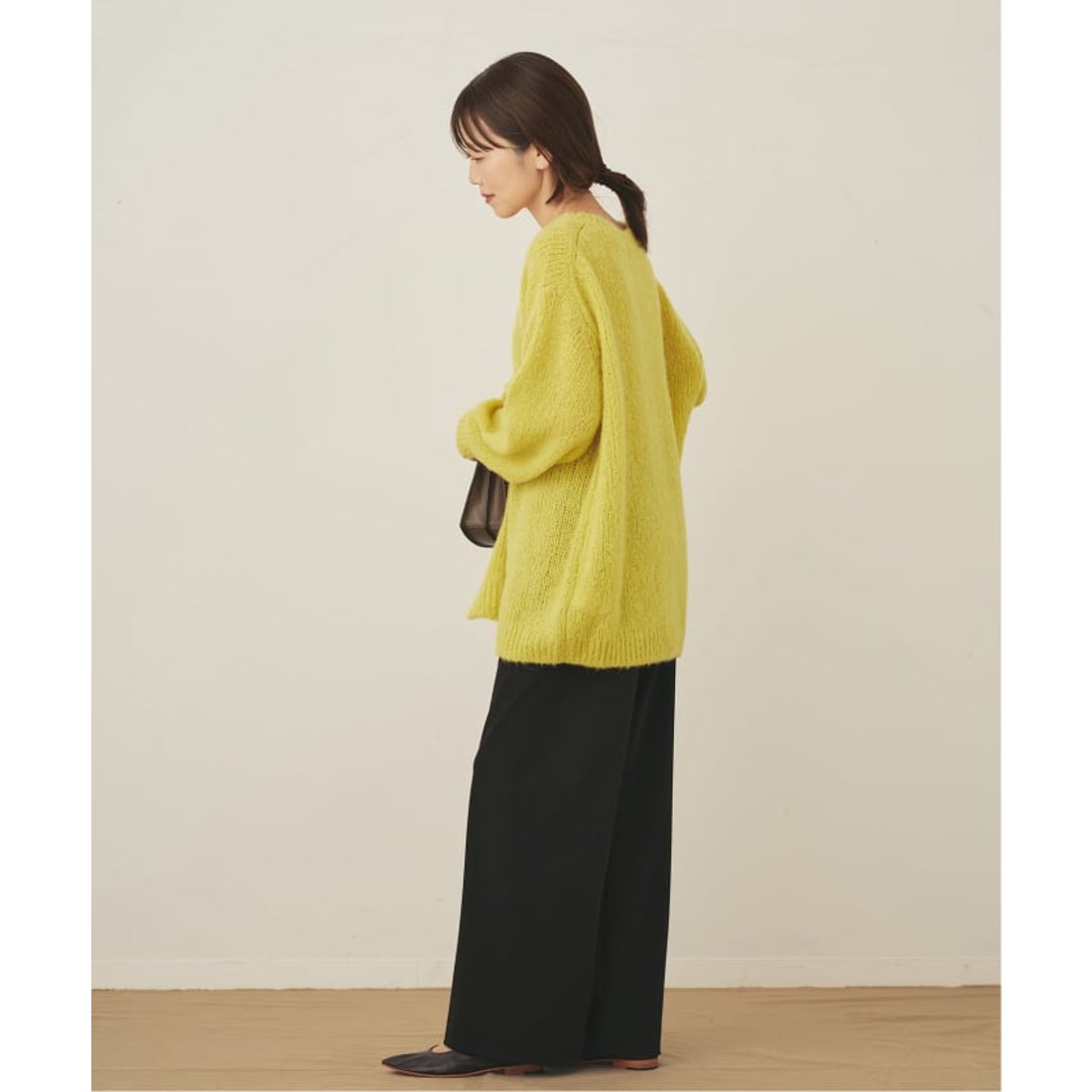 プラージュ Plage Alpaca mix slit ニット （ベージュ） -ファッション