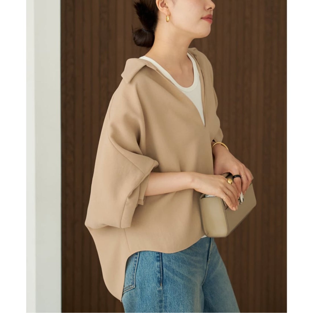 プラージュ Plage 《追加予約》GEORGETTE SKIPPER ブラウス （ベージュ