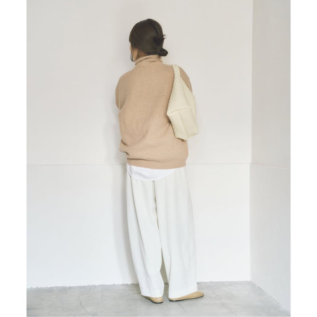 プラージュ Plage LOOSE TURTLE NECK プルオーバー （ベージュ
