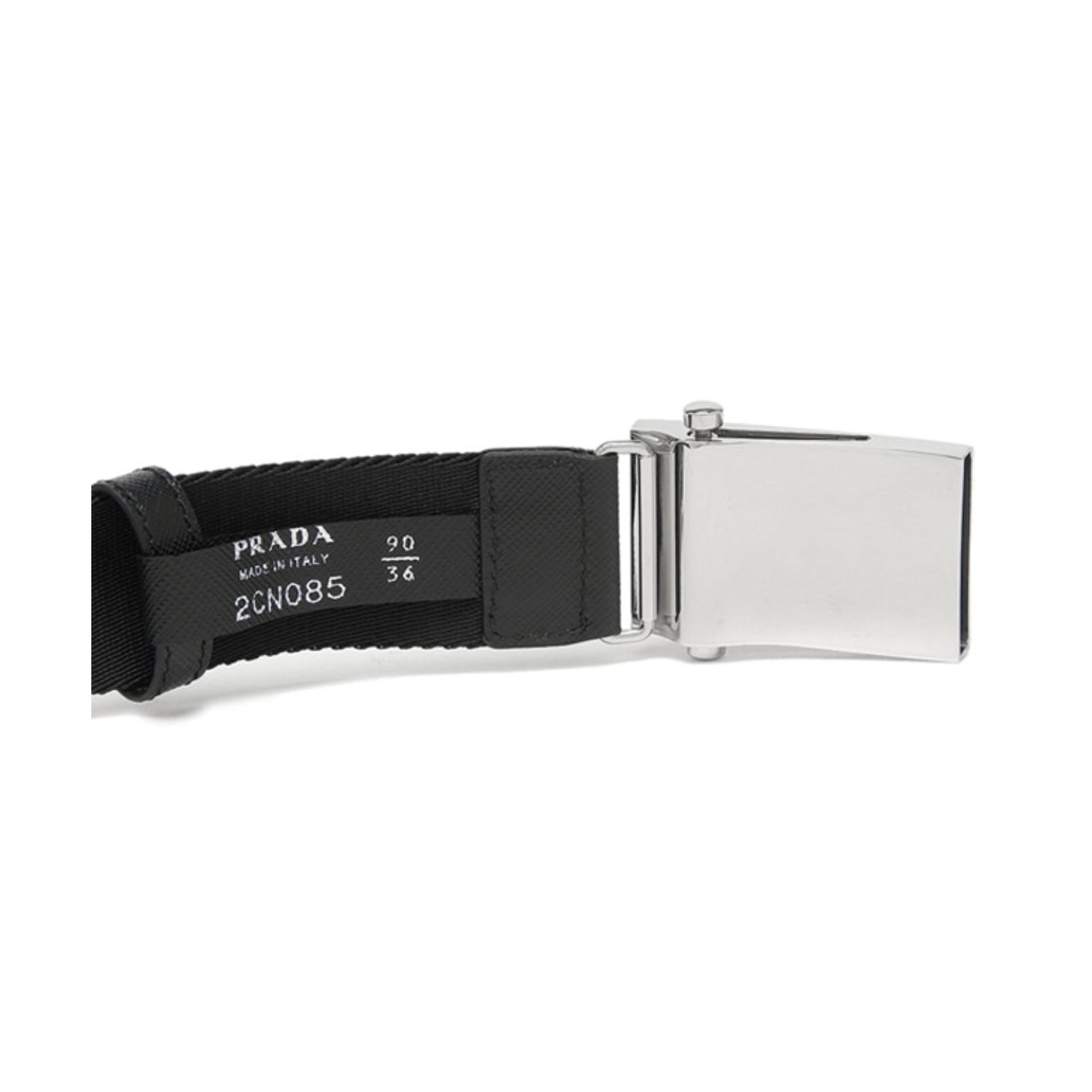プラダ PRADA ベルト トライアングルロゴ ブラック メンズ PRADA