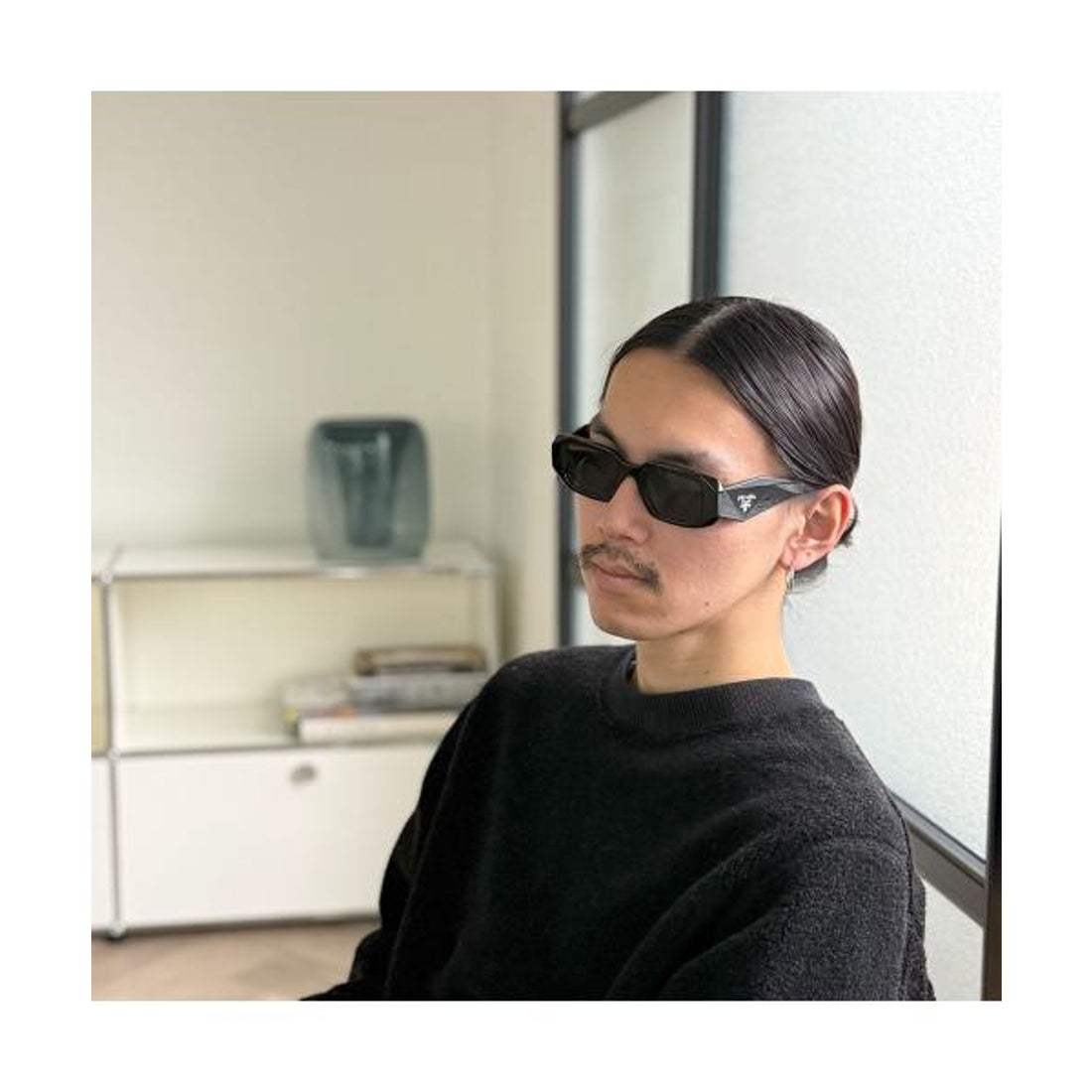 プラダ PRADA PRADA シンボルサングラス SPR 17W スクエア型 （1AB-5S0