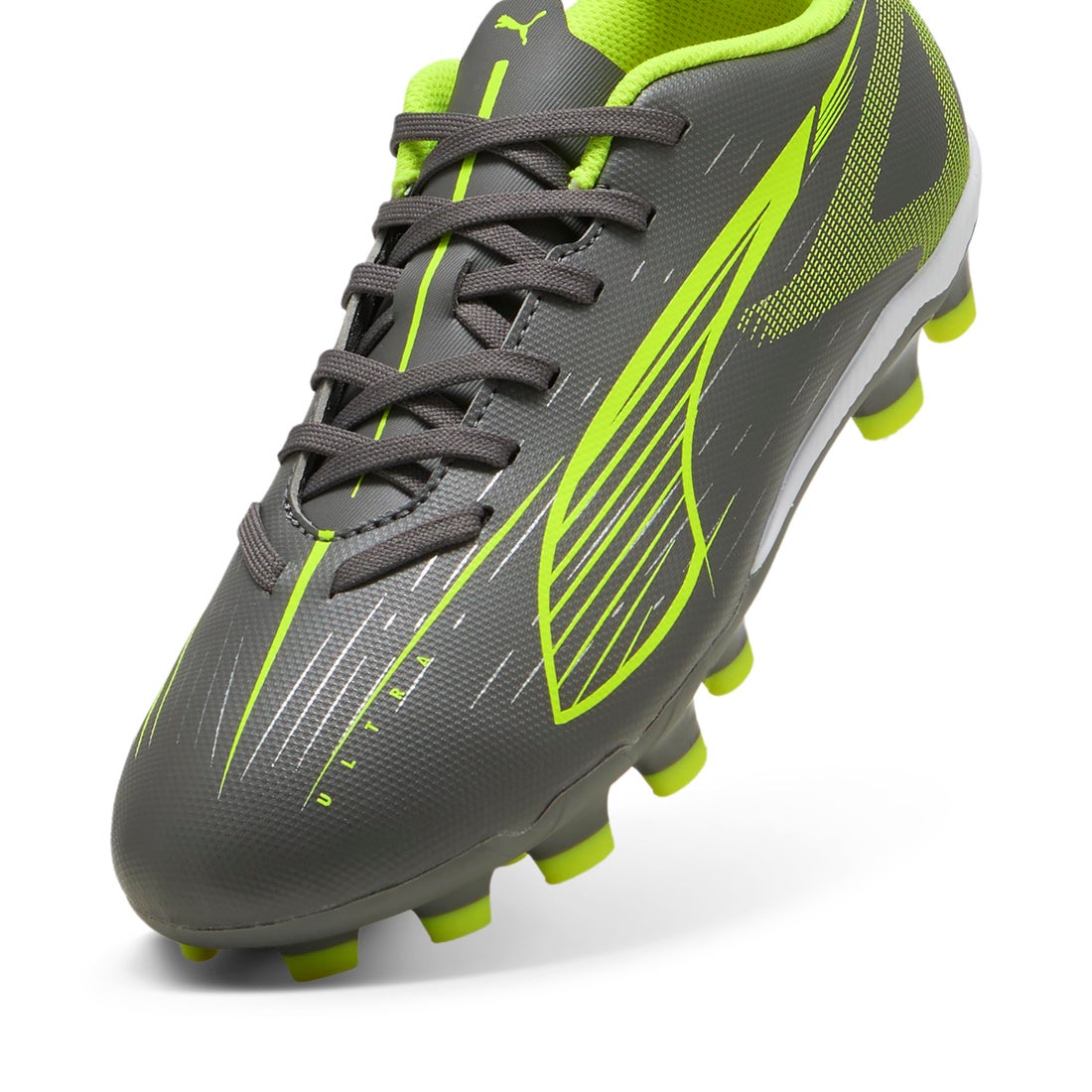 PUMA プーマ ウルトラ 5 プレイ HG/AG + MID ジュニア(グレー×イエロー