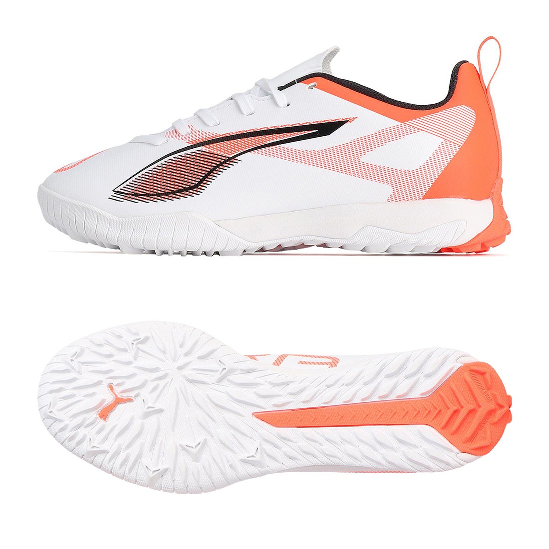 PUMA プーマ ウルトラ 5 プレイ TT + MID ジュニア(ホワイト×オレンジ
