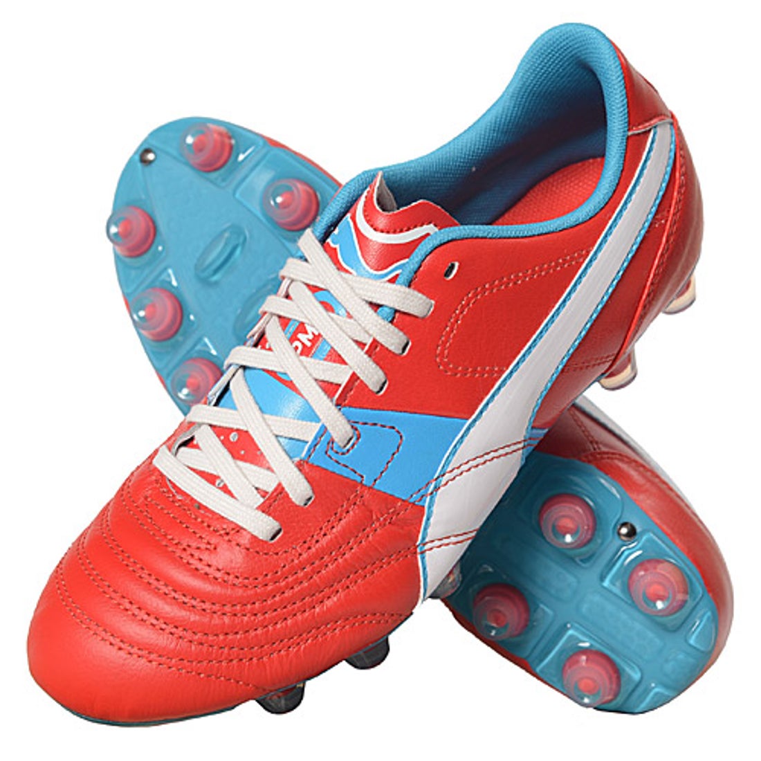 PUMA プーマ パラメヒコ ライト 13 HG ジュニア(レッド×ブルー) 103073