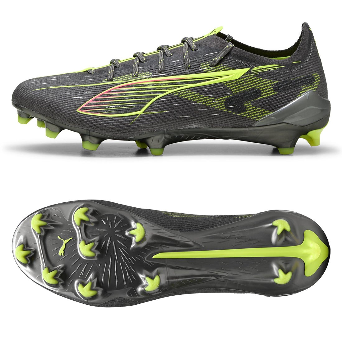 PUMA プーマ ウルトラ 5 アルティメット FG(グレー×イエロー) 108159