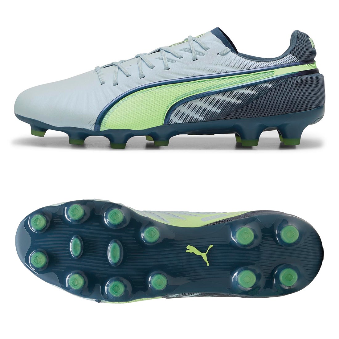 PUMA プーマ キング アルティメット HG/AG(ライトブルー×グリーン