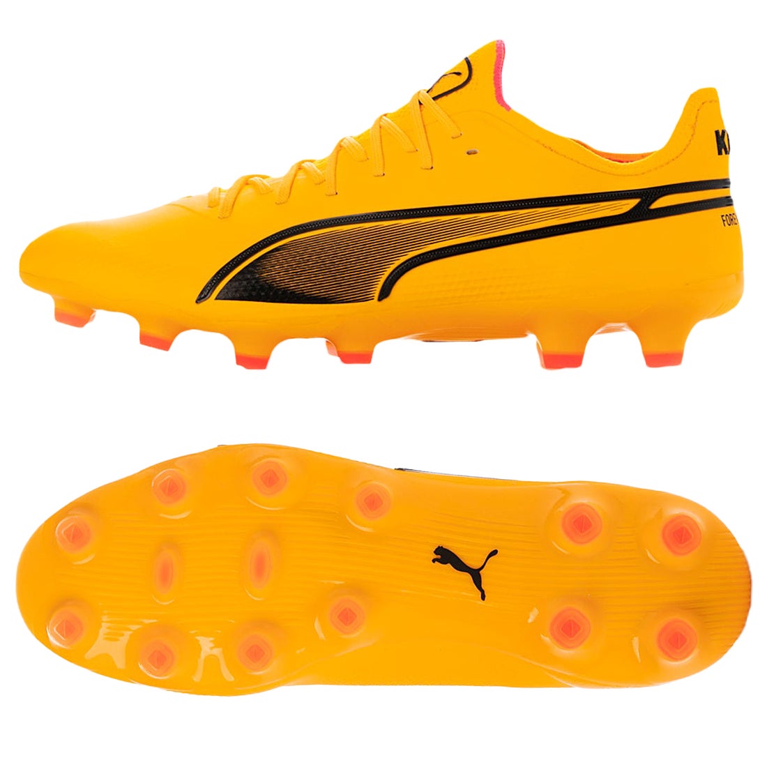 PUMA プーマ キング アルティメット HG/AG(オレンジ×ブラック) 107564