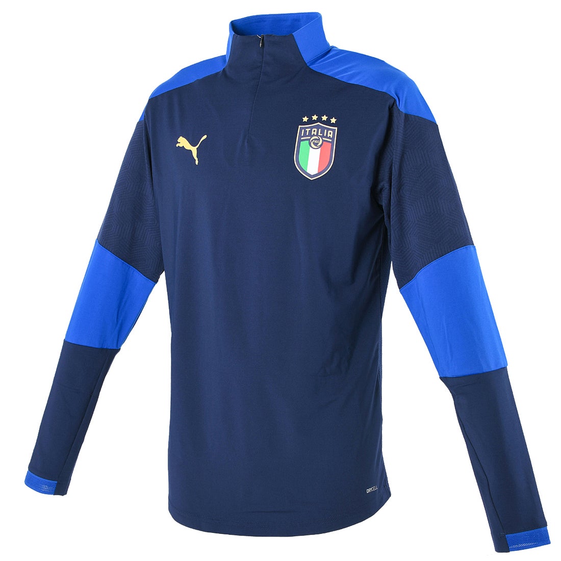 PUMA イタリア代表 2020 トレーニング 1/4 ジップトップ(ネイビー