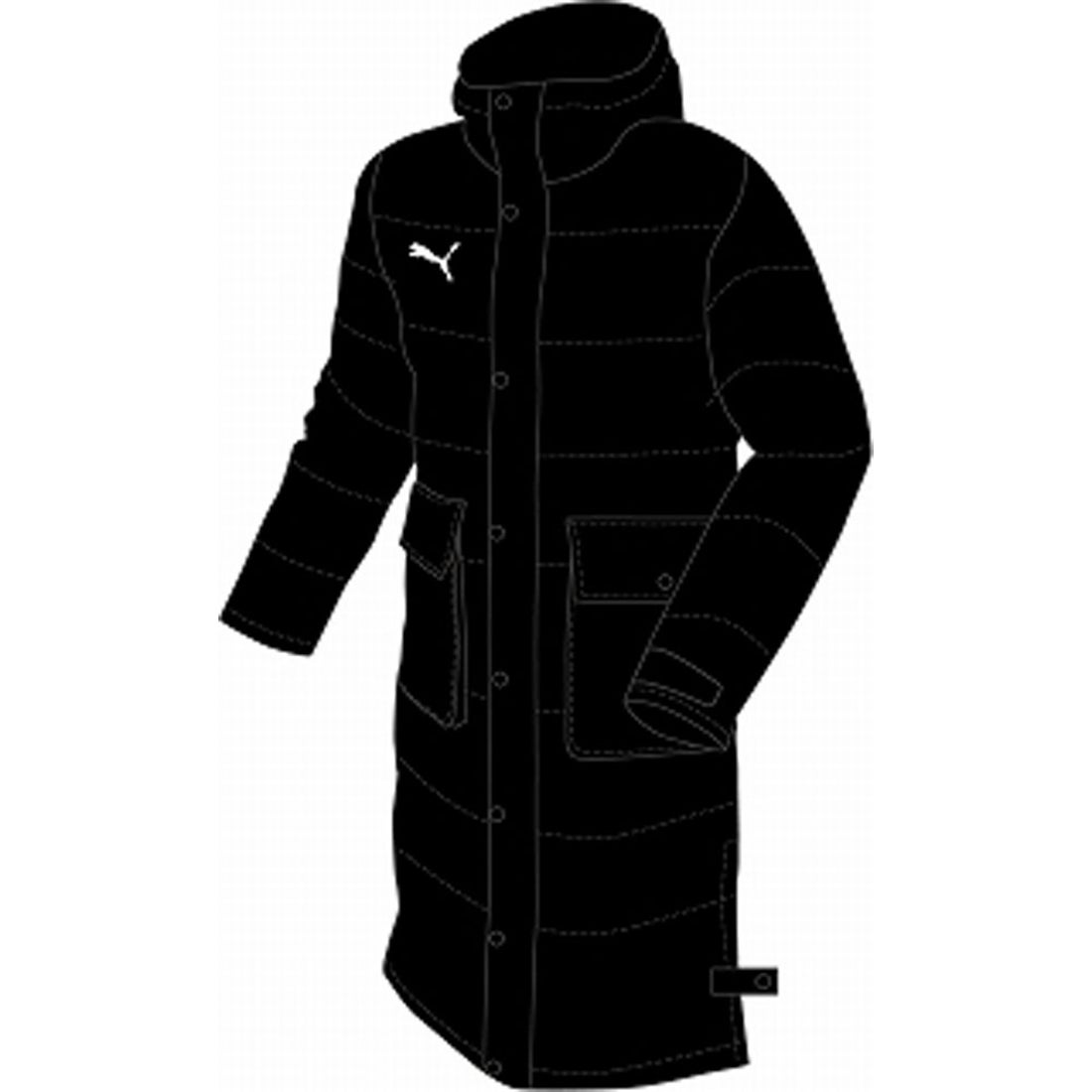 PUMA プーマ TEAMLIGA ロングダウンコート(ブラック) 657736 03