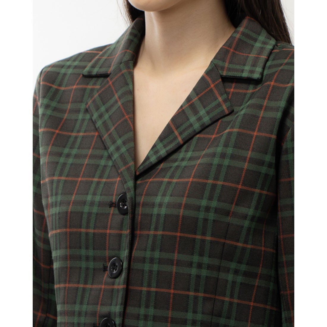 ラナン RANAN レトロタータンチェックセットアップ （グリーンケイ