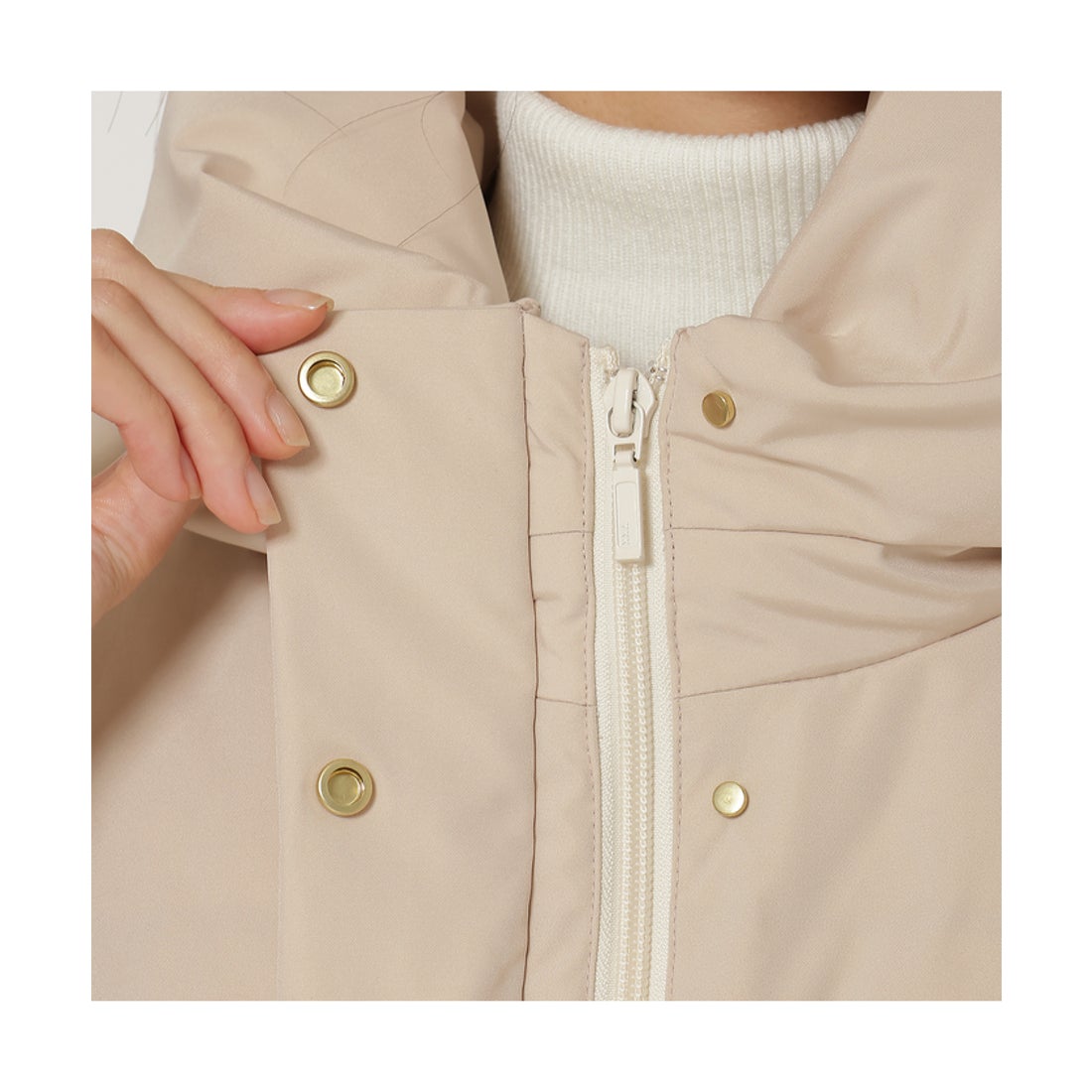 ローズティアラ RoseTiara リボン襟ダウンコート （ピンク