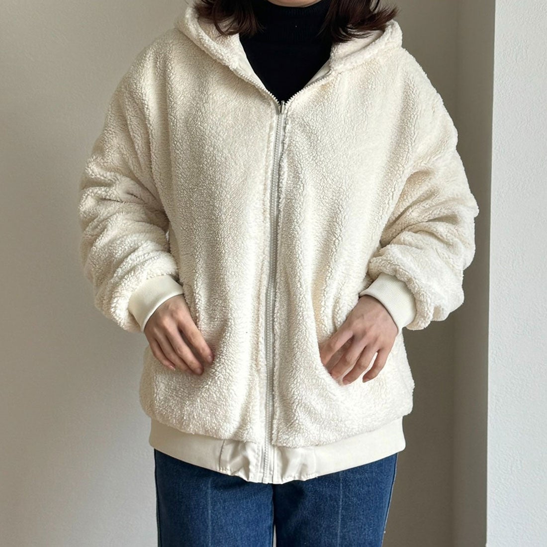 ロディック Rodic レディース ボア ブルゾン リバーシブル ボア