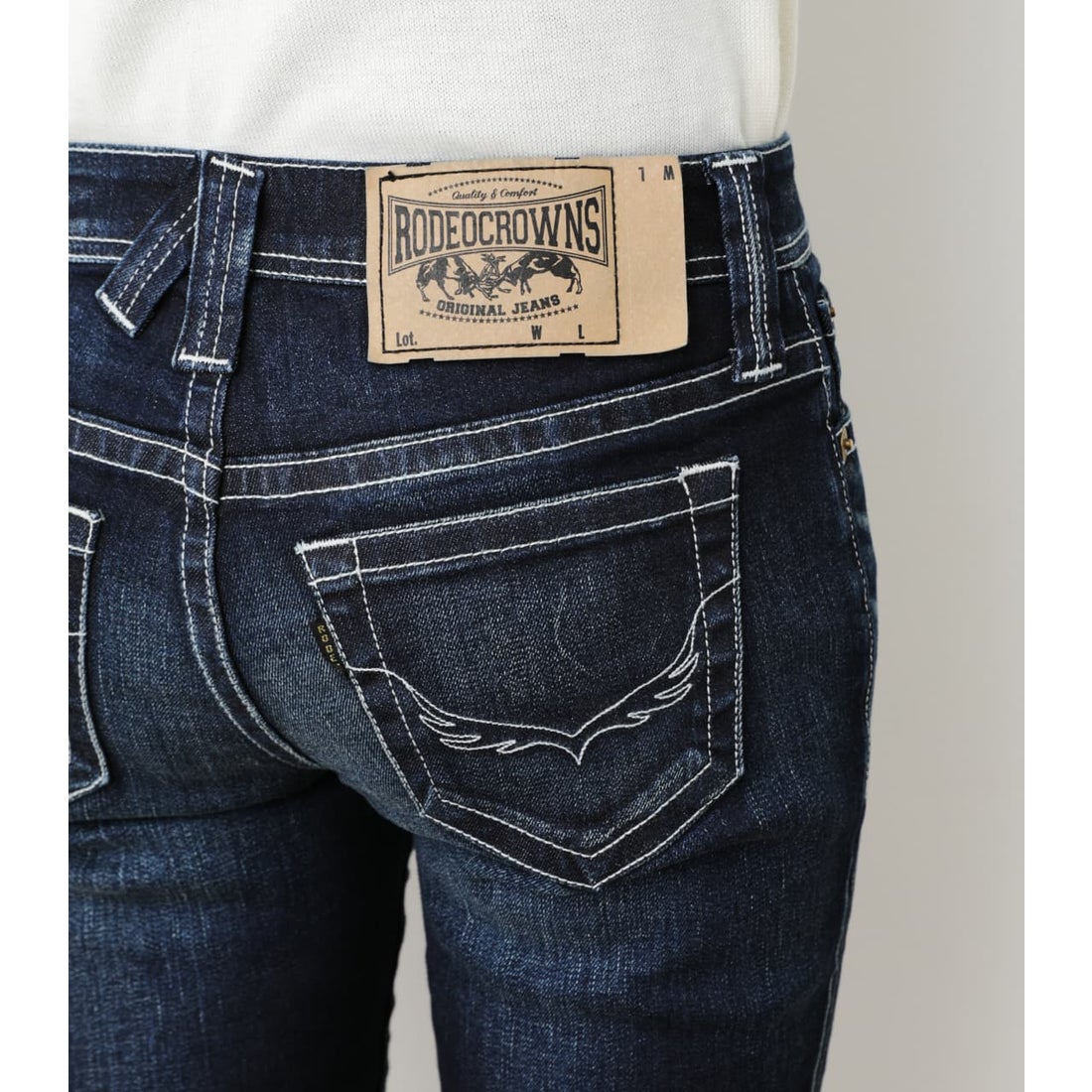 RODEO CROWNS WIDE BOWL ADDICTIVE JF TYPE2スキニー D/BLU3 -靴