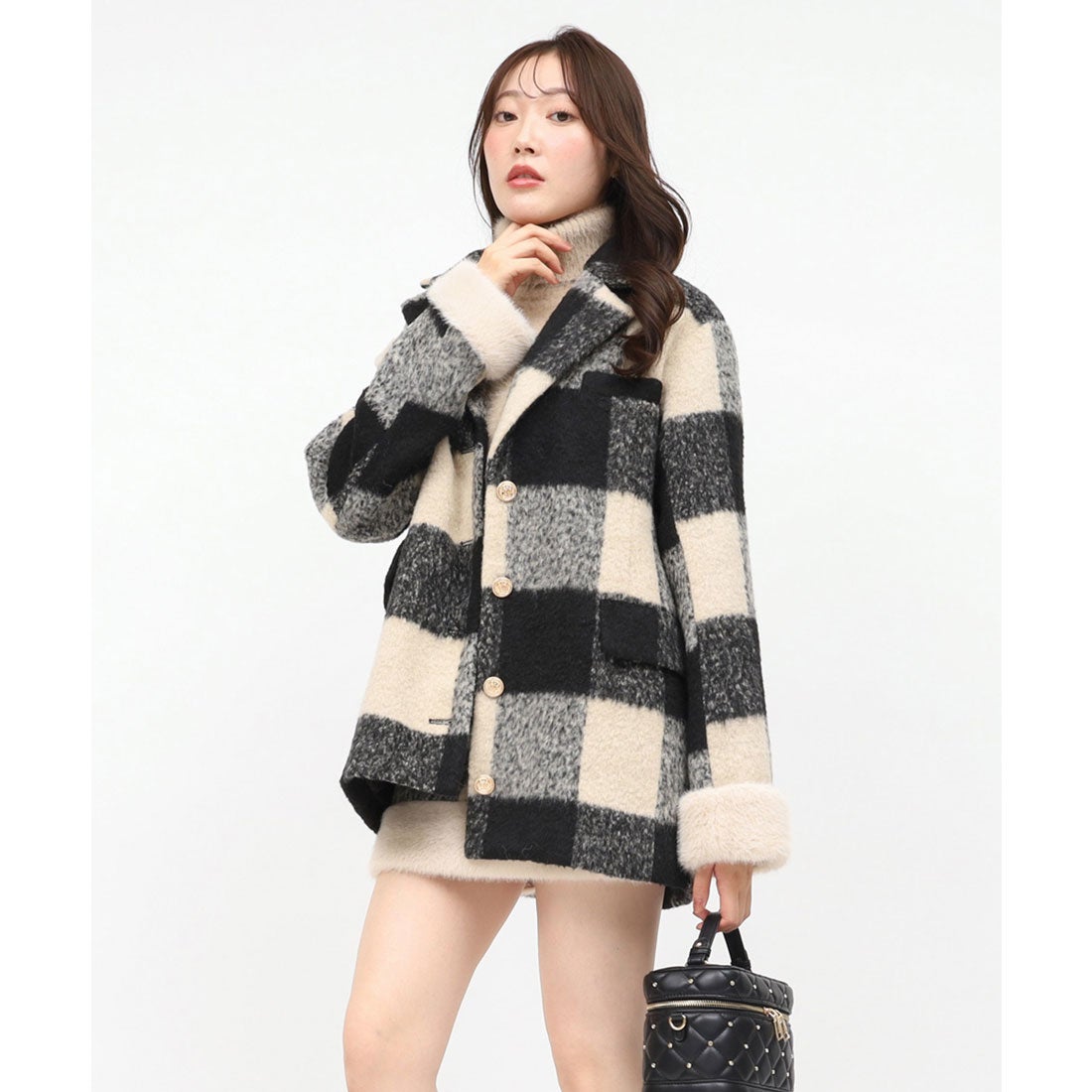 ロイヤルパーティー ROYAL PARTY ファー付テーラージャケットコート