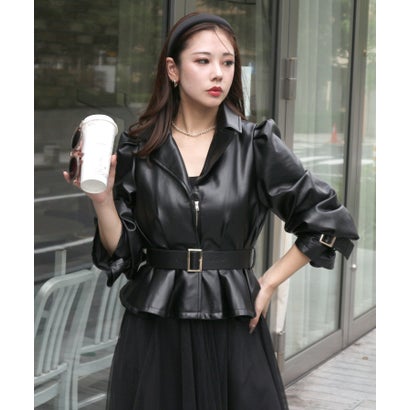 ロイヤルパーティー ROYAL PARTY ウエストベルトペプラムフェイク