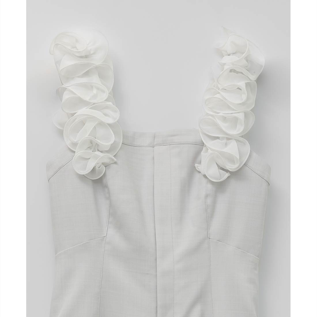 ランダ RANDA フリルオールインワン （GRAY） -ファッション通販