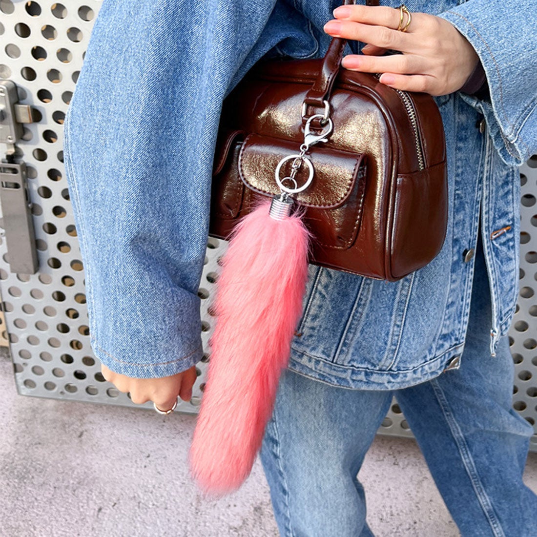 リアルスタイル REAL STYLE しっぽキーホルダー フェイクファー