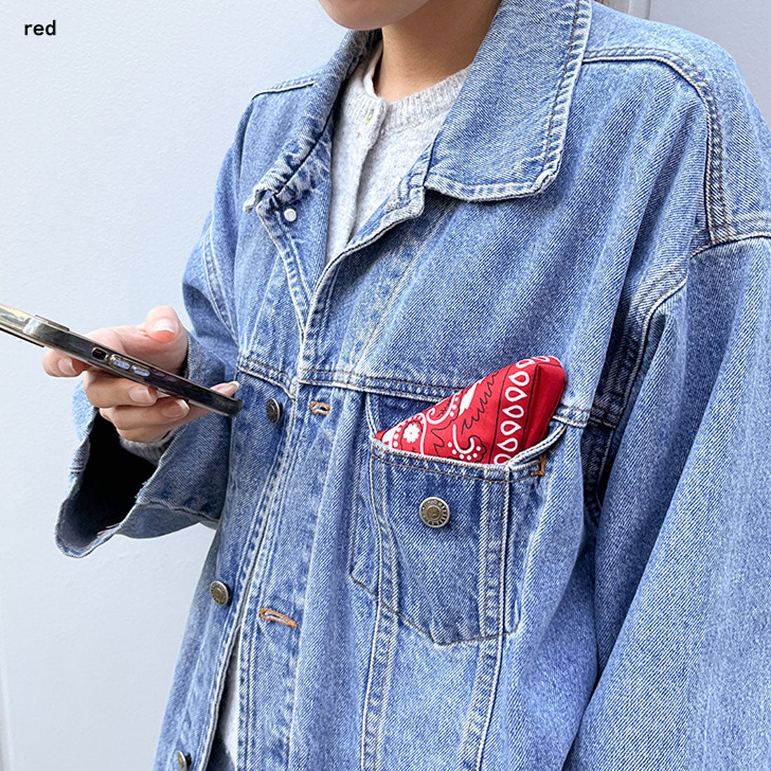 リアルスタイル REAL STYLE バンダナ 大判 柄 スカーフ メンズ