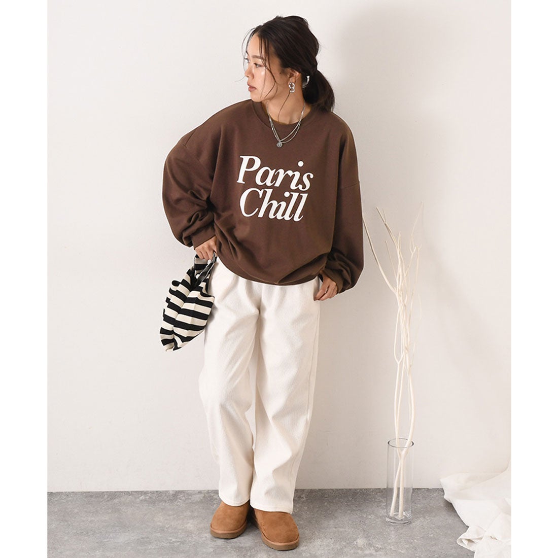 リアルスタイル REAL STYLE スウェット レディース 上 長袖 韓国