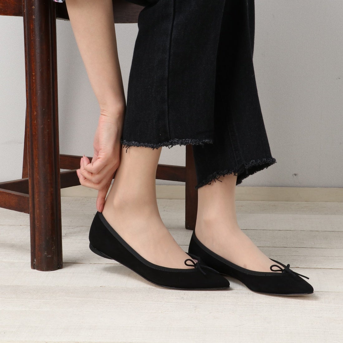 Repetto レペット repetto BRIGITTE （ブラックスエード） -靴