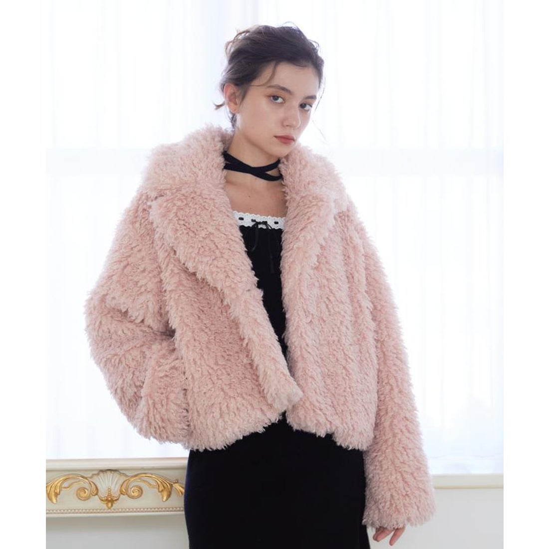 レディアゼル REDYAZEL プードルファーブルゾン （ピンク