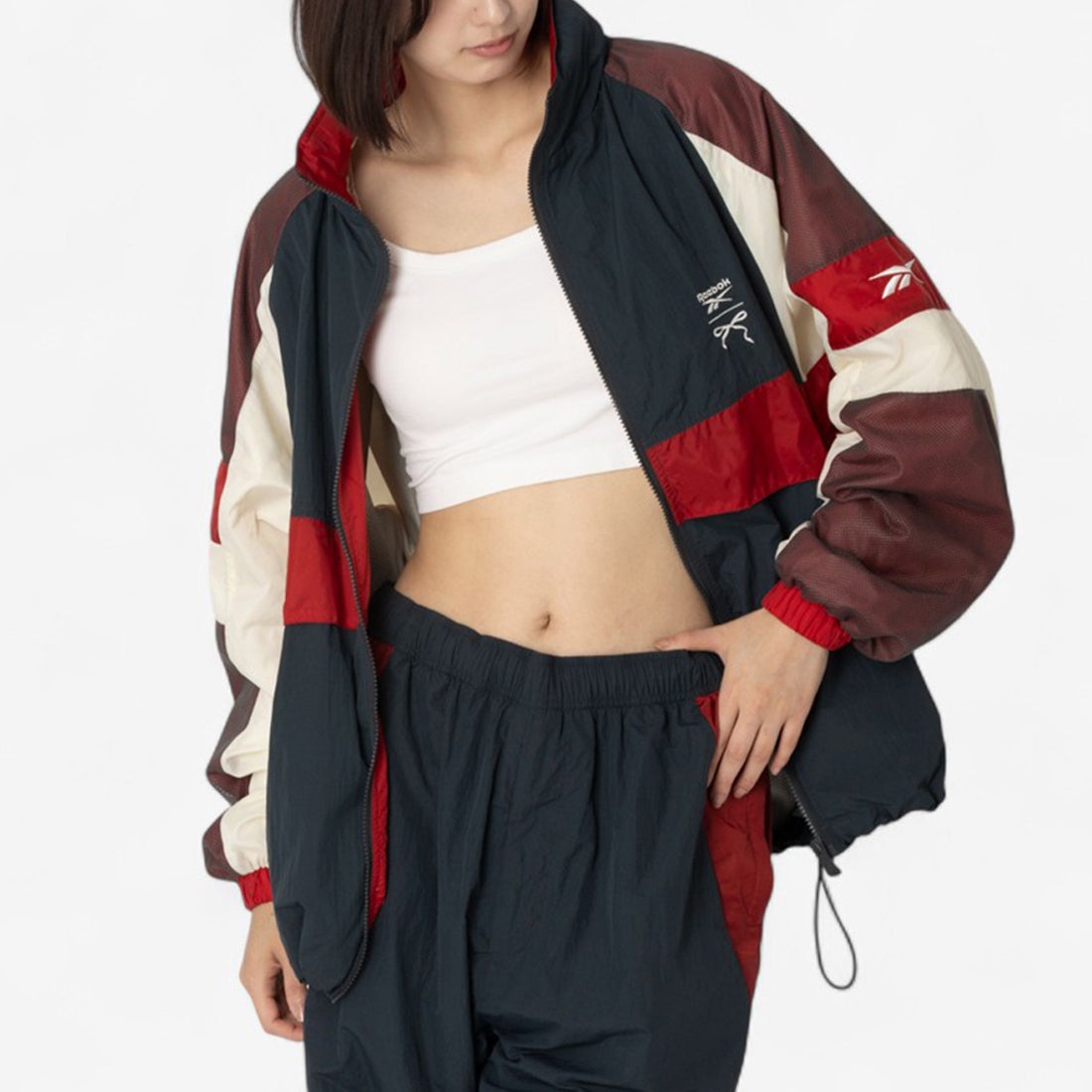 イッシュ カラーコンビネーショントラックジャケット / IS:SUE Color