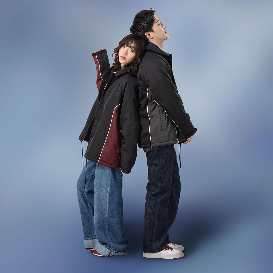 Reversible Boa Jacket REBOOT 90's （BL/BD） -Reebok 公式オンライン