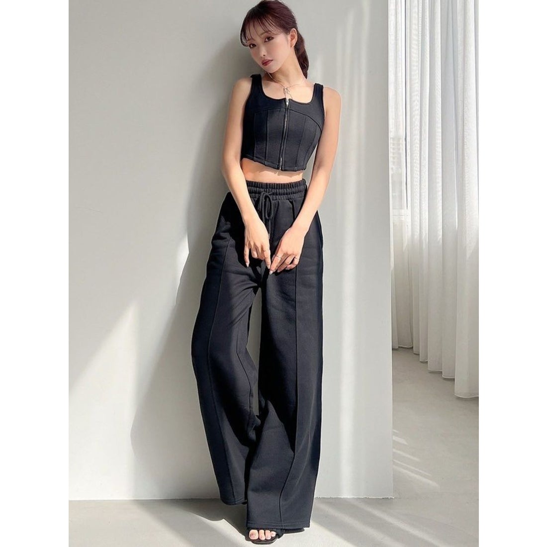 リゼクシー RESEXXY センターZIPコルセットトップス【セットアップ着用