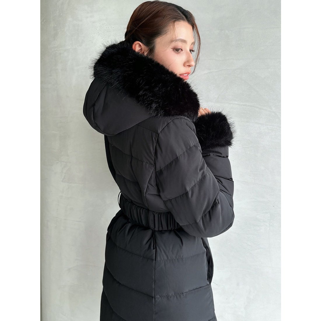 リゼクシー RESEXXY フード付きダウンコート （BLK） -ファッション