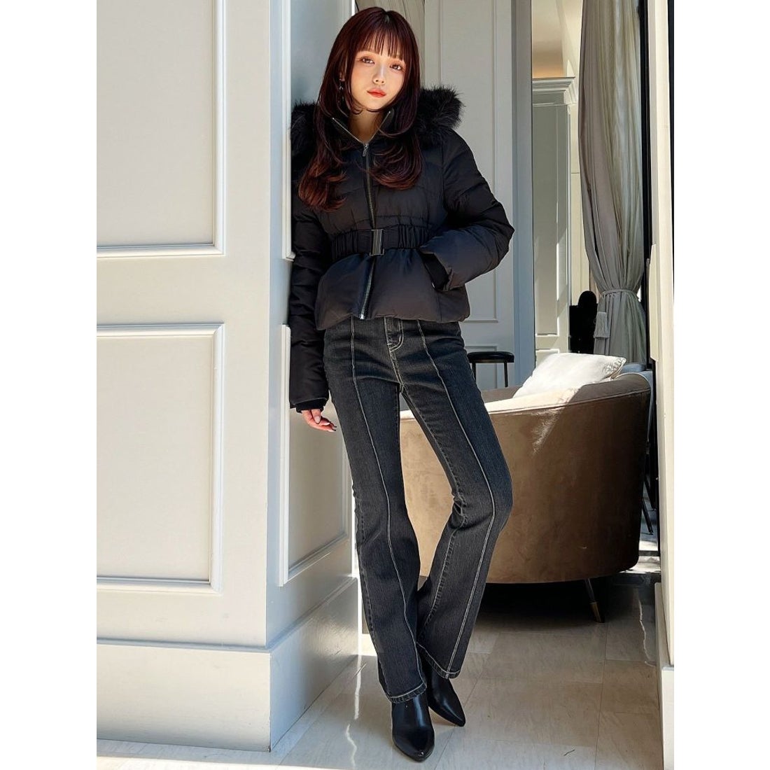 RESEXXY ショートダウンジャケット（ブラック） -靴＆ファッション通販