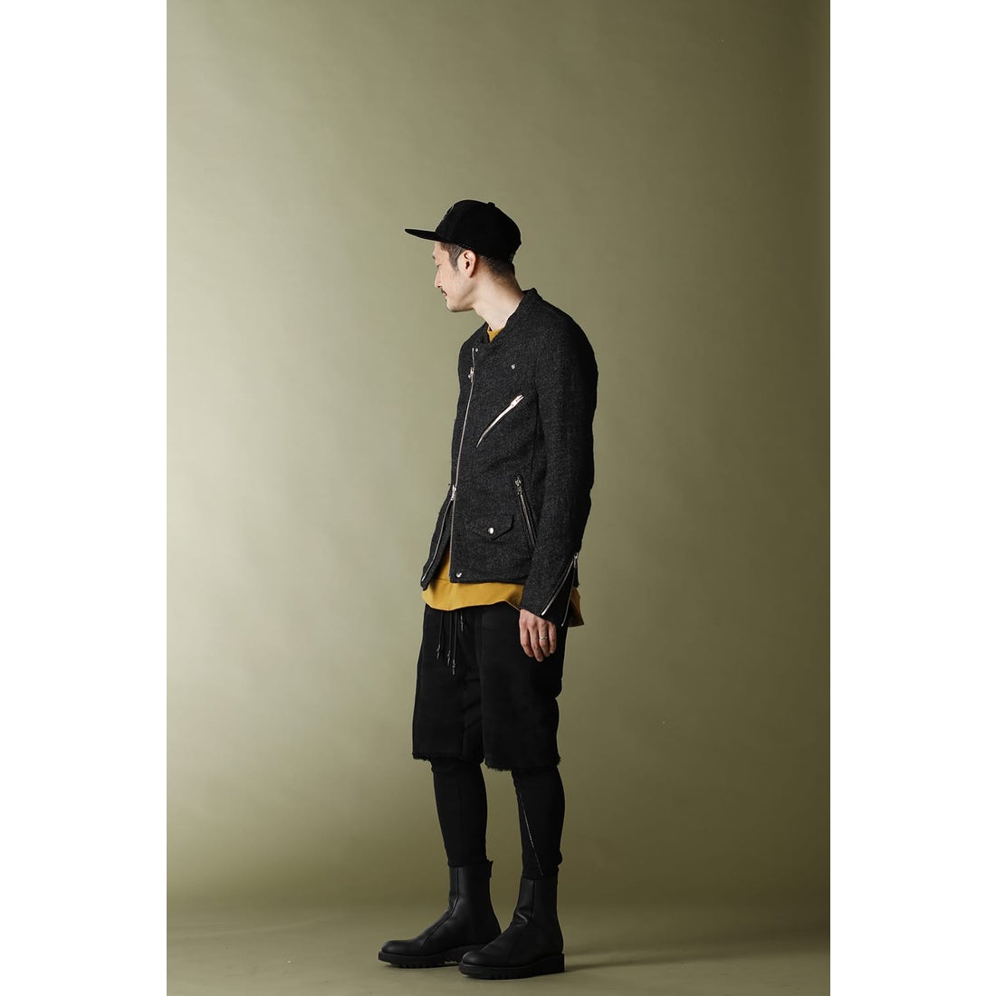 リップヴァンウィンクル RIPVANWINKLE WOOL JERSEY RIDERS （T.BLACK