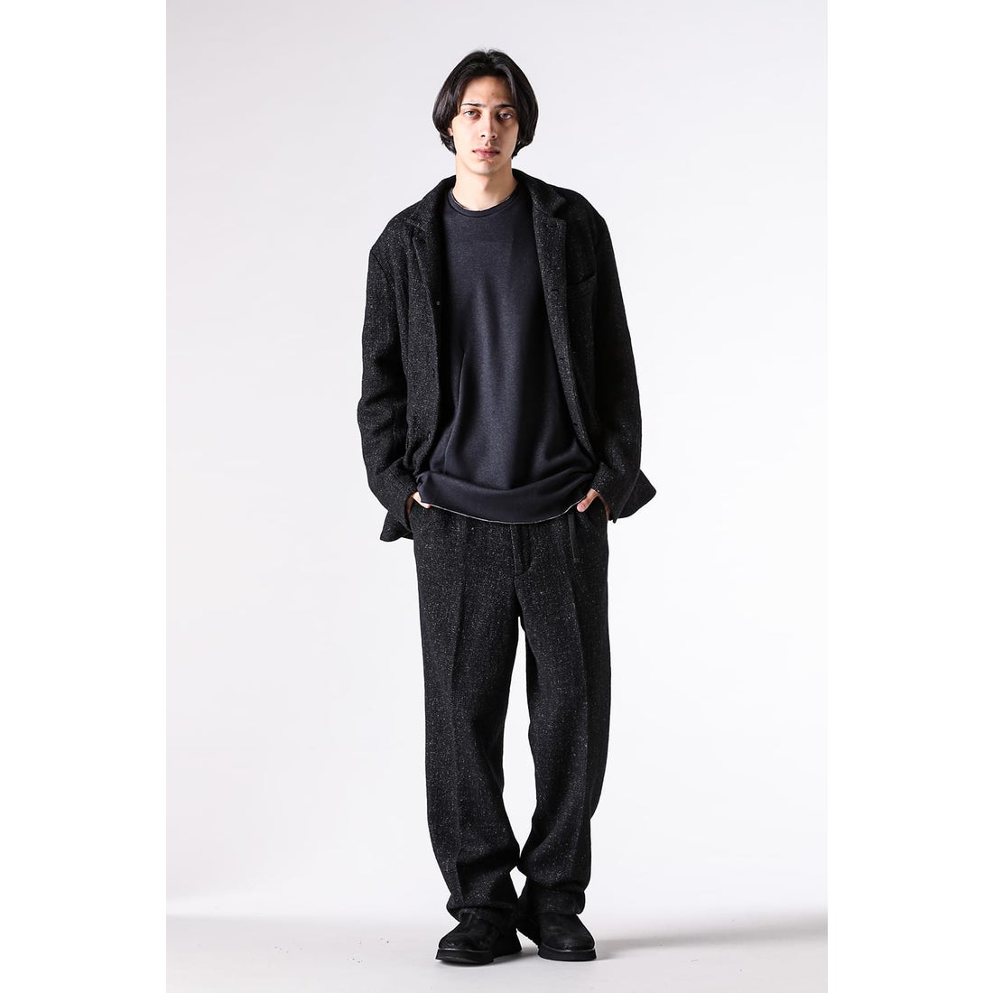 リップヴァンウィンクル RIPVANWINKLE Wool Jersey Jacket （Black