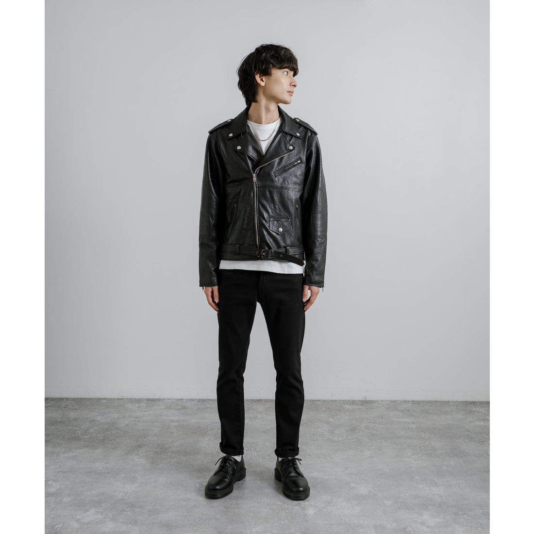 ロッキーモンロー Rocky Monroe レザージャケット ダブルライダース