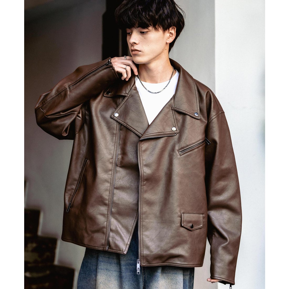 ロッキーモンロー Rocky Monroe レザージャケット ダブルライダース