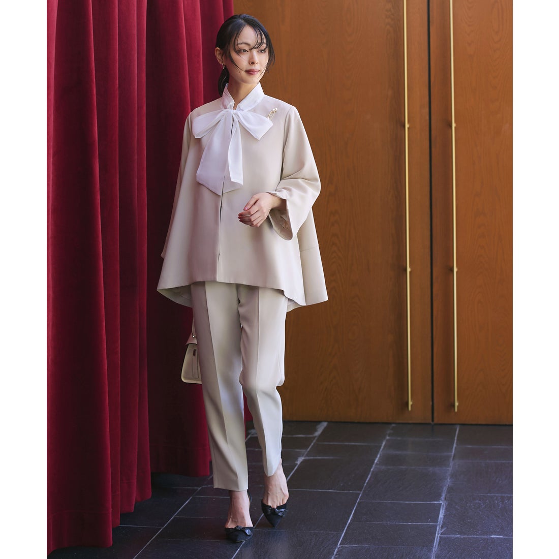 ルイルエブティック RUIRUE BOUTIQUE 2点セット ｜ ノーカラー フレア