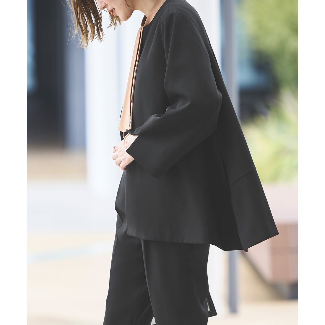 ルイルエブティック RUIRUE BOUTIQUE 2点セット ｜ ノーカラー フレア