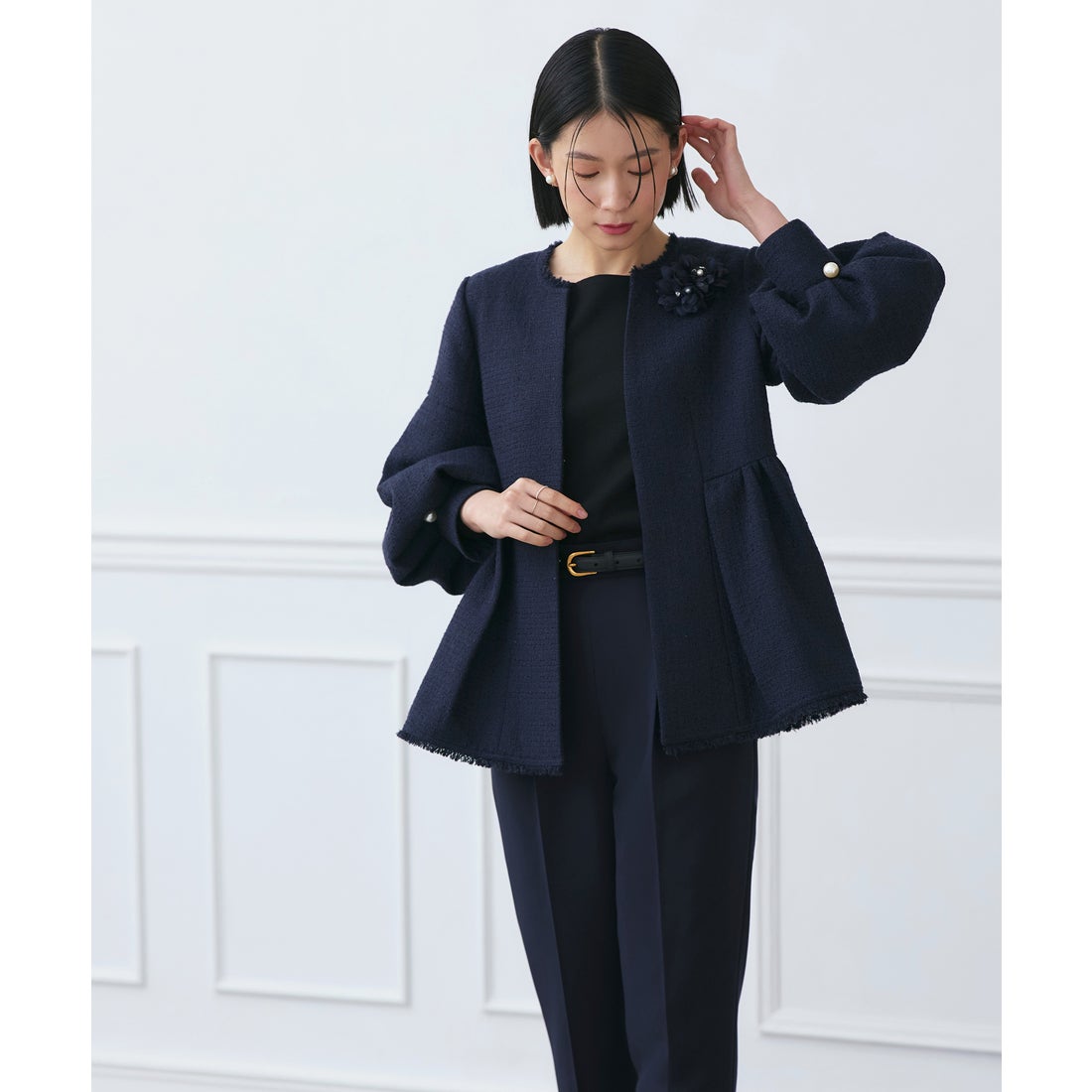 ルイルエブティック RUIRUE BOUTIQUE ストレッチ ｜ ノーカラー