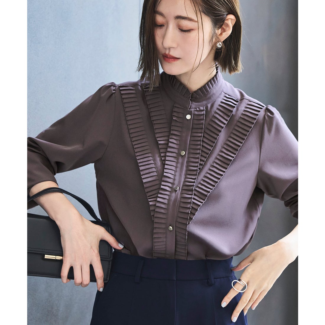 ルイルエブティック RUIRUE BOUTIQUE 洗える ストレッチ ｜ プリーツ