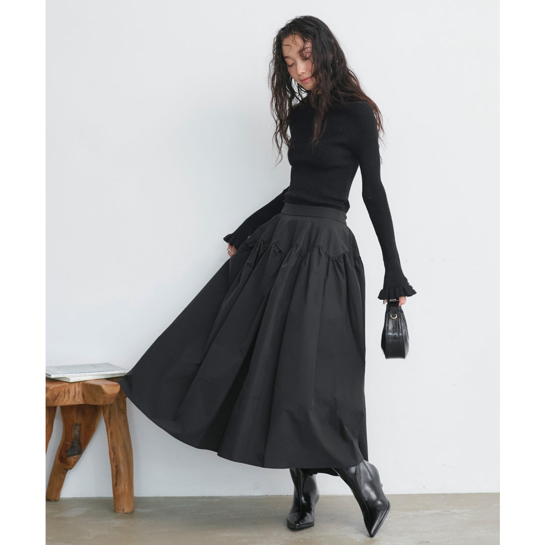 ルイルエブティック RUIRUE BOUTIQUE 洗える ｜ バブル フレア