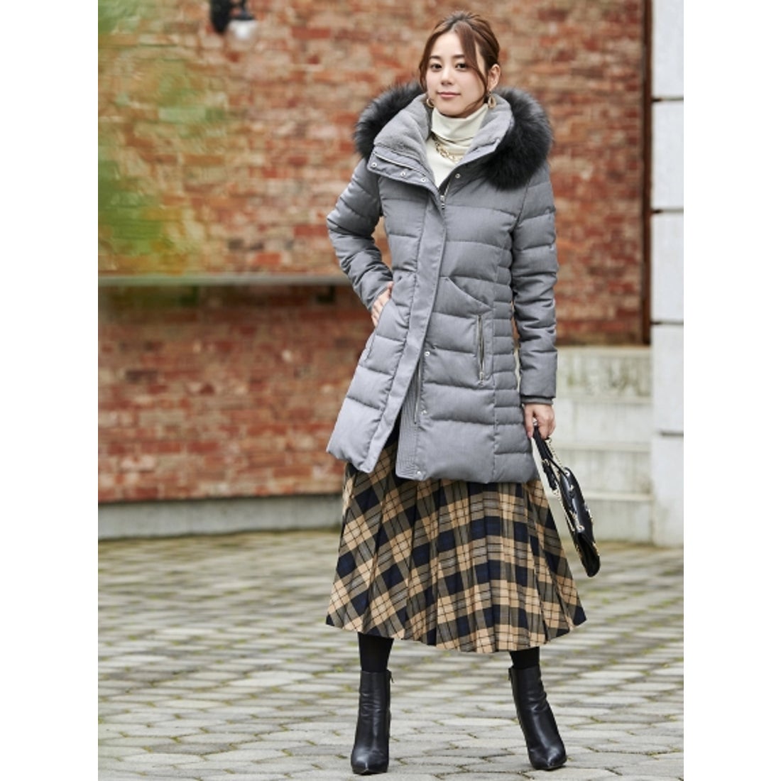 ルイルエブティック RUIRUE BOUTIQUE ラクーンファーサイドジップ