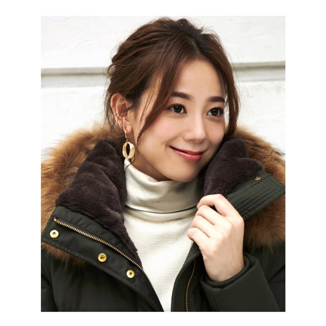 ルイルエブティック RUIRUE BOUTIQUE ラクーンファーサイドジップ